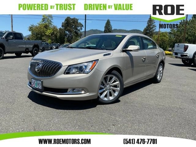 2015 Buick LaCrosse Leather in Champagne Silver Metallic — front three-quarter view