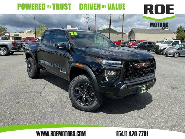 2025 GMC Canyon Elevation in Onyx Black — front three-quarter view
