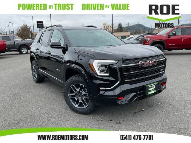 2026 GMC Terrain AT4 in Ebony Twilight Metallic — front three-quarter view