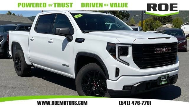 2026 GMC Sierra 1500 Elevation in Summit White — front three-quarter view